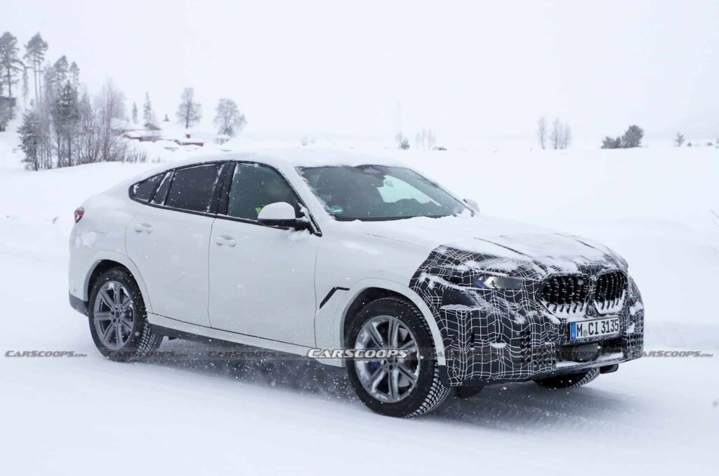 2023 BMW X6 facelift, exterior, snow