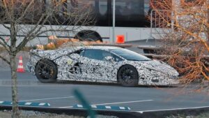 Lamborghini Aventador successor spied