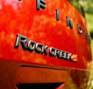 2023 Nissan Pathfinder Rock Creek, exterior, red